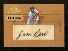 2005 Donruss Leather & Lumber JIM RICE Lumber CUTS Autograph Auto Signed 56/128 