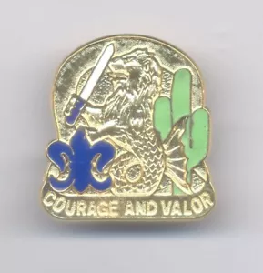 US Army 163rd Armored Brigade crest DUI badge, P23 E.P. Industries, Inc. - Picture 1 of 2