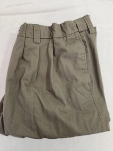 Harbor Bay HB Pants Mens 50x32 Waist Relaxer Beige Pleated Cotton Chino NWT - Picture 1 of 11