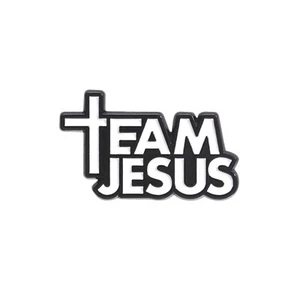 Team Jesus Enamel Pin | Christian Collar Pin | Brooch Accessory | Lapel Pins - Picture 1 of 4