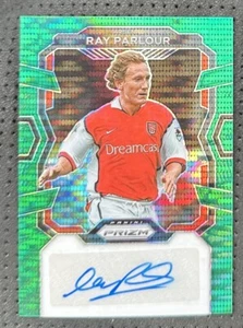 2023-24 Ray Parlour Panini Prizm Premier League Pulsar Verde Auto Arsenal SP - Foto 1 di 2