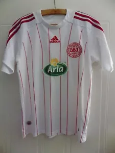 Denmark Football Shirt Vintage Jersey Away Top 2009 Original Adidas Mint - Picture 1 of 6