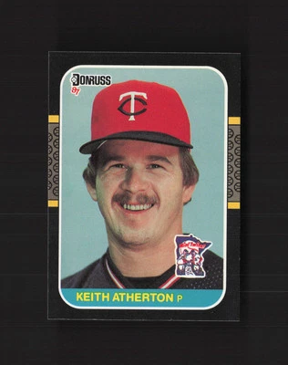 1987 Donruss #272 Keith Atherton Minnesota Twins MM - Image 1 of 2