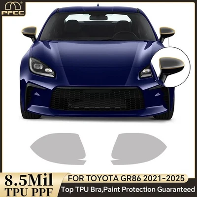 Rearview Mirror Precut Paint Protection Film Clear PPF For Toyota GR86 2021-2025 - Image 1 of 4