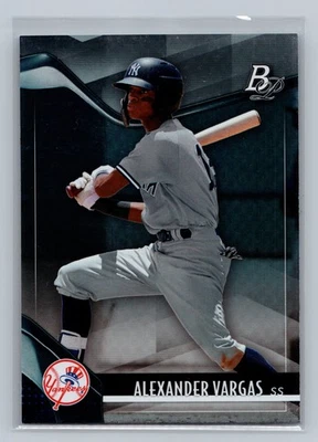 2021 Bowman Platinum #TOP-54 Alexander Vargas Top Prospects New York Yankees - Image 1 of 2