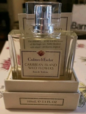 Crabtree & Evelyn Caribbean Island Wild Flowers Eau de Toilette Perfume 3,4 OZ Foto 1 de 4