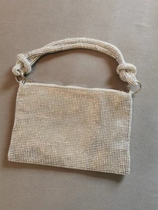 Handtasche Glitzer Pailletten Clutch Tasche Abendtasche Strass - Bild 1 von 3