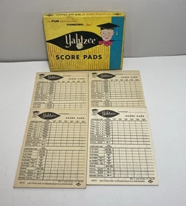 Vintage Yahtzee Score Pads In Box E.S. Lowe 1956-1972 Over 100 - Picture 1 of 3
