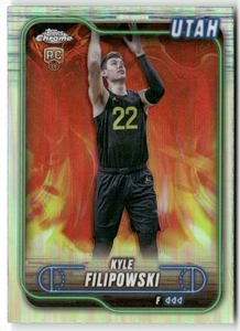 2025 Topps Chrome NBA Basketball No. 127 Kyle Filipowski Rookie Refractor - Bild 1 von 2