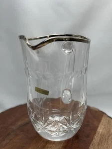 AE Lavorazione a Mano Cristallo Bleikristall Vase Made in Italy 24% Silberrand - Bild 1 von 4