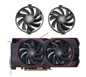 Cooler Fan For XFX Amd Radon R7 370 RX 470 480 570 580 460 RX460 FDC10H12S9-C - Afbeelding 1 van 15