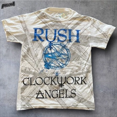 Camisa Promocional Rush Clockwork Angels 2012 S Estampado Completo De Colección Foto 1 de 4