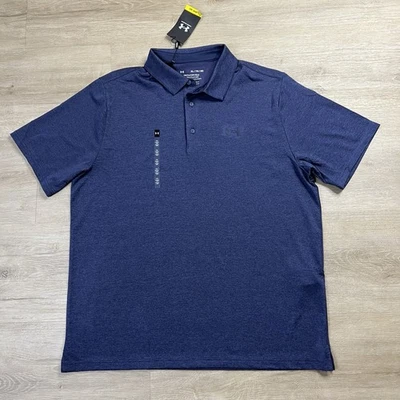 Under Armour Playoff Polo 3.0 Midnight Navy Loose Fit Mens Size XL NWT - Image 1 of 4