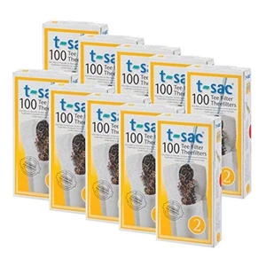 Tea Filter Bags, Disposable Tea Infuser, Number 2-Size, 2 to 4-Cup Capacity, ... - Picture 1 of 3