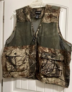 RealTree Camo Breathable Hunting Vest Pockets Back Green Mesh Pocket 2XL XXL 3X - Picture 1 of 12
