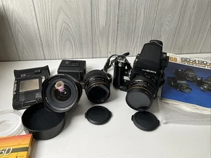Zenza Bronica SQ-A 6x6 Film Camera W/ Paperwork, 40, 80, and 150MM lenses etc - Picture 1 of 24