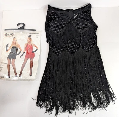 Flapper Girl Costume Adult Roaring 20s Halloween Fancy Dress Jerry Beck XS - Image 1 of 4