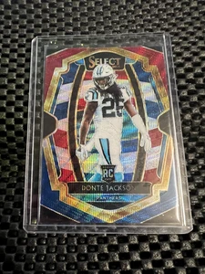 Nfl Panini Select 2018 /199 Donte Jackson RBW RC Panthers Prizm Football - Bild 1 von 2