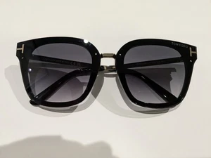 Neue Tom Ford Philippa-02 TF 1014 01B Sonnenbrille schwarz 68-11-140 grauer Farbverlauf. - Bild 1 von 4
