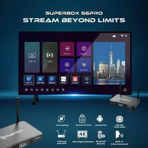 SuperBox S6 PRO Android TV Box - NEW - Includes FREE SET-UP  - Authorized Seller - Picture 1 of 19