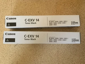2x Canon C-EXV 14 Toner Black Schwarz für IR 2016 2018 2020 2022 2025 2030 2318 - Bild 1 von 6