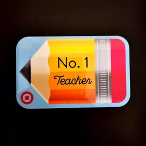 Target Number No. 1 Teacher Pencil RARE NEW COLLECTIBLE GIFT CARD ($0) #2631 - Picture 1 of 1