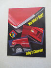 1985 / 86 Chevrolet Cars International Auto Show Advertising Booklet - Usa  ----