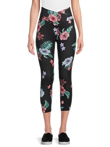 No Boundaries Juniors Crossover Waistband Crop Leggings, Black XXXL (21) - Picture 1 of 1