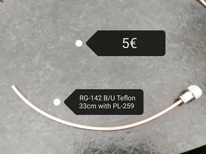 RG-142 33 cm mit PL-259 - Afbeelding 1 van 1