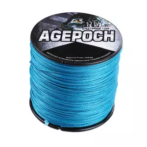 Agepoch 100M-2000M Blue 6LB-300LB Super Dyneema Braided Fishing Line 4/8 Braid - Bild 1 von 15