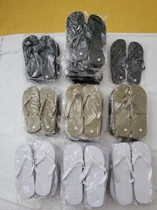 Bulk Flip Flops Wedding Party 50 Pack Wholesale Flip Flop Sandals Tricolor S M L - Picture 1 of 15