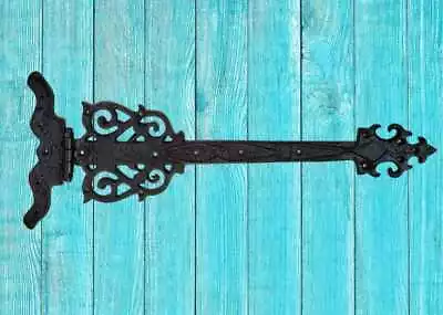 Vintage Door Iron Cast Rustic Hinges Antique Barn Old Steeple Hinge Strap • 114.91$