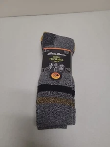 Paquete de 2 pares de calcetines térmicos de lana Eddie Bauer talla 6-12 ¡Nuevos! - Imagen 1 de 6