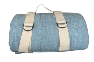 Serena and Lily Beach House Throw Coastal Blue 50 x 76" Beach Picnic Blanket - Picture 1 of 7