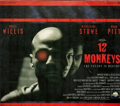 12 Monkeys Laserdisc 1996  Widescreen Willis Pitt Stowe WS Foto 1 de 2