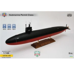 Modelsvit 1402 Modelo Submarino Kit Escala 1:144 SSN-593 Submarino Clase Permiso - Imagen 1 de 12