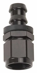 Russell 624013 Twist Lok Hose End Straight End Black 06AN Straight Aluminum - Imagen 1 de 1