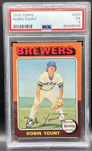 1975 Topps Robin Yount RC Rookie PSA 5 Excellent Milwaukee Brewers #223