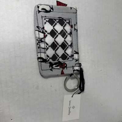 Новый с Ярлыками VERA BRADLEY молнии ID и ремень игривый пингвины серый снят с производства - Изображение 1 из 4