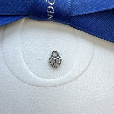 Auténtico Pandora Plata Regal Corona Flotante Medallón PEQUEÑO Dije #797043 Foto 1 de 3