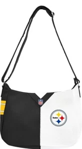 Pittsburgh Steelers Licensed Littlearth NFL Pebble Split Hobo Hand Bag - Picture 1 of 1
