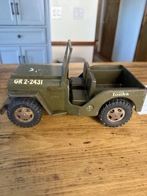 Tonka Jeep Ejército Militar Comandante Acero Prensado Metal Coche De Colección Gr 2-2431 Foto 1 de 4