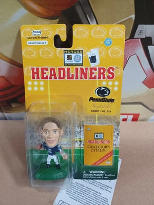 1996 NFL Headliners Kerry Collins Penn State Action Figure NIP New Sealed - Image 1 of 4