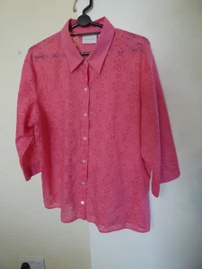 Liz Claiborne 3/4 sleeve floral tunic blouse top size US XL - Picture 1 of 5