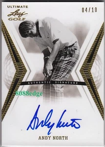 2012 LEAF ULTIMATE GOLF AUTO: ANDY NORTH #4/10 AUTOGRAPH 2 TIMES US OPEN WINNER - Bild 1 von 1