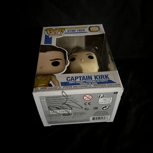 Signed Chris Pine Captain Kurk Funko Pop VIDEO Proof (#1138 Star Trek Autograph) - Picture 1 of 2