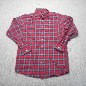 Camisa Vineyard Vines Para Hombre Extra Grande Roja Cuadros Ballena 100% Algodón Sarga Suave - Imagen 1 de 10