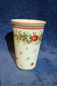 Villeroy and Boch Vase in Christmas Holiday pattern as new - Picture 1 of 3