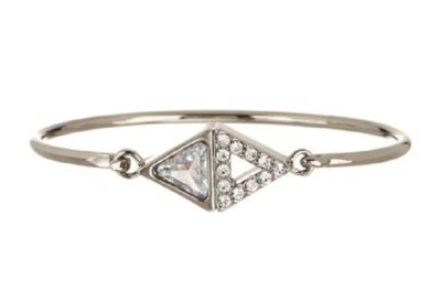 Pulsera triángulo estrás enchapada en plata TRINA TURK Foto 1 de 3