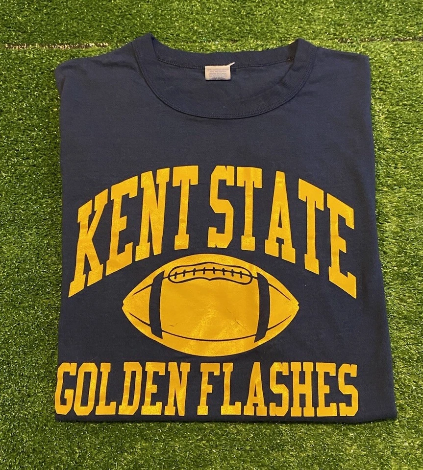 Vintage Kent State Golden Flashes shirt mens large blue yellow football Y2K 30 - Image 1 of 4